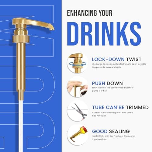 Sugar Free Salted Caramel Syrup for Coffee 25.4 Ounces Coffee Syrups and Flavors with Jimoco Pump Syrup Dispenser