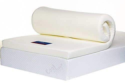 Southern Foam Memory Foam Mattress Topper with Cover, 3 Inch, UK Single