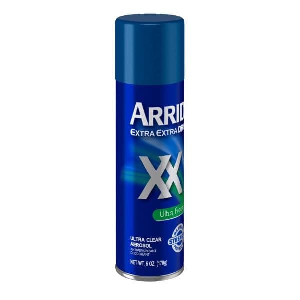 ARRID XX Ultra Clear Anti-Perspirant Deodorant Spray, Ultra Fresh 6 oz (Pack of 4)