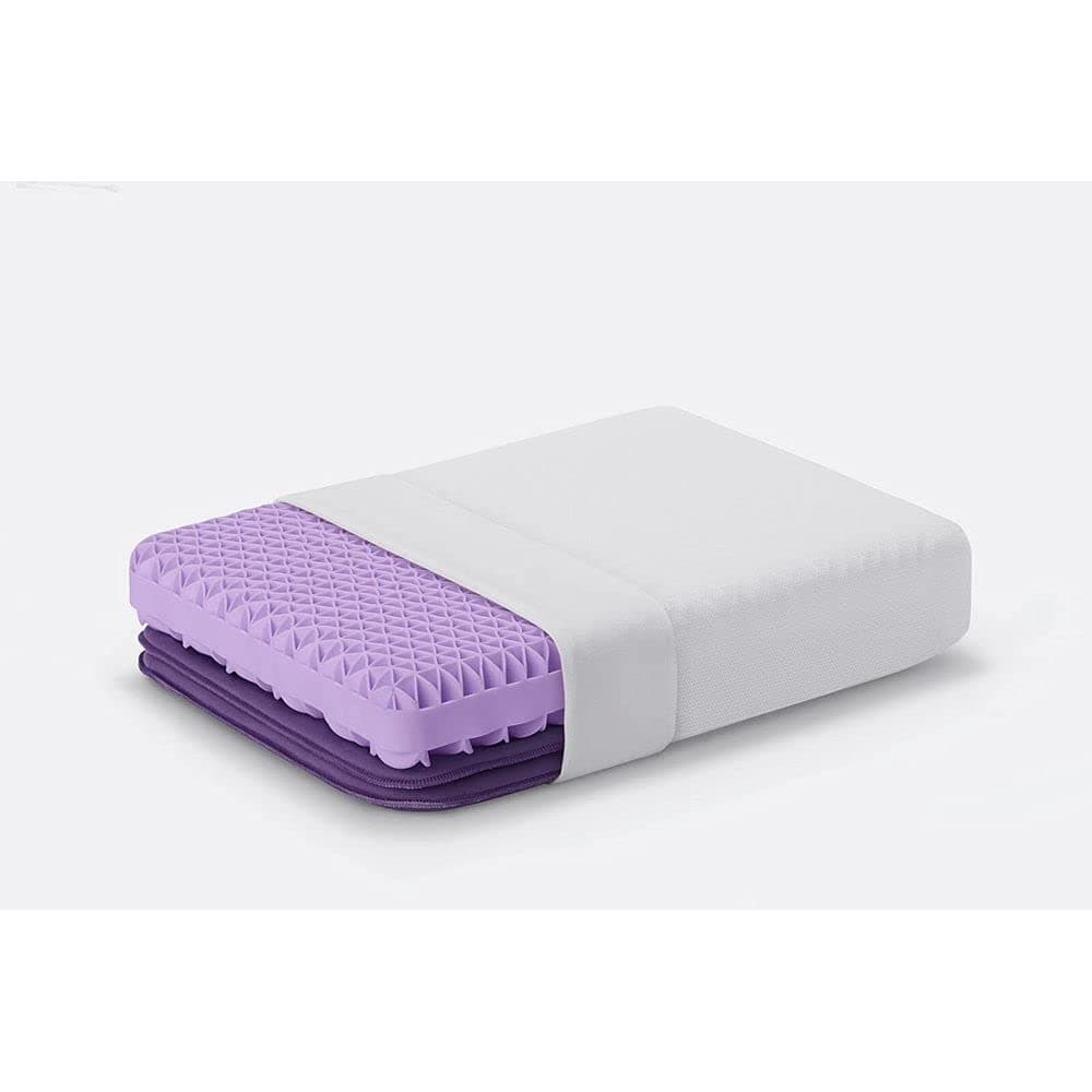 Purple Pillow, The Most Supportive Pillow Science can Dream up, Adjustable boosters for Personalized Height, Made with GelFlex Grid