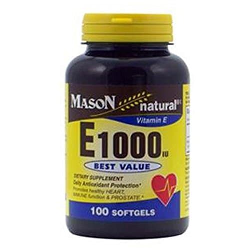 Mason Natural - Special - E-1000 DL-Alpha SOFTGELS 50 per Bottle 50 per Bottle (Single Bottle)