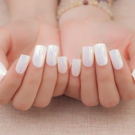 Nail Patch Panel White Gloss Varnish