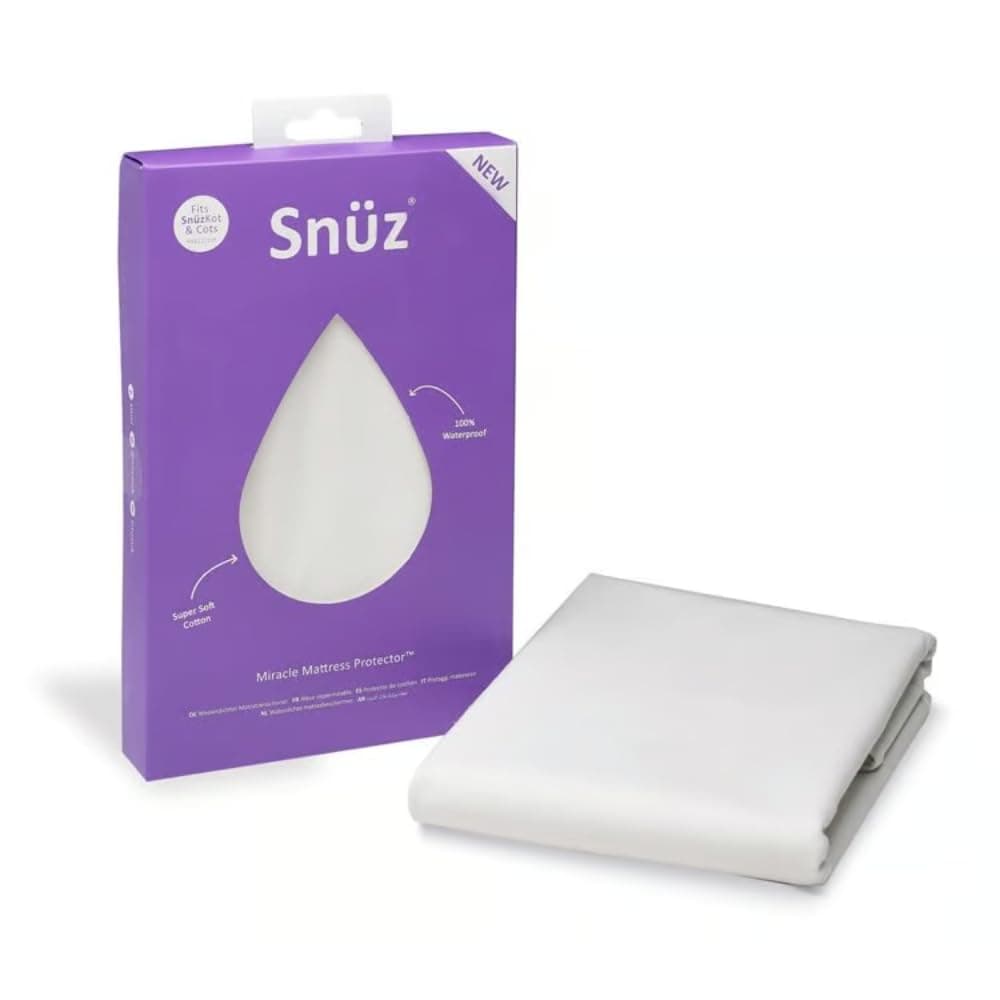 Snüz SnuzKot Waterproof Mattress Protector | Super Soft and Absorbent | Barrier against Dust Mites | Infant/ Baby/ Toddler | Size: 118x68cm