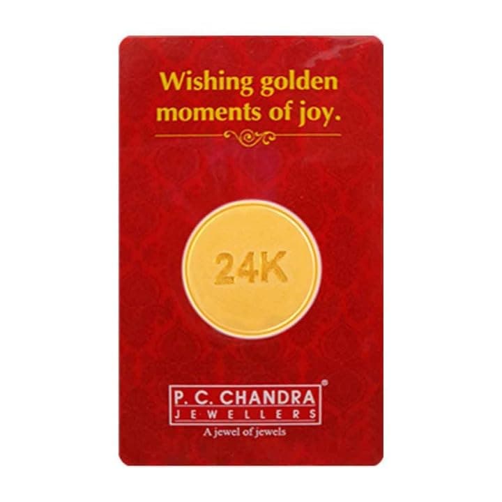 P.C. Chandra Jewellers 24k (995) 2 gm Yellow Gold Coin