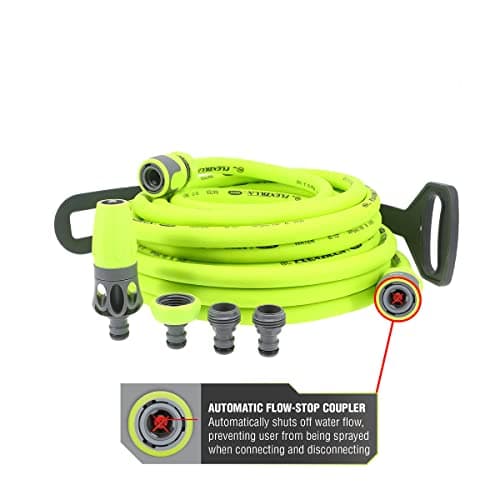 Flexzilla Garden Hose Kit with Quick Connect Attachments, 1/2 in. x 50 ft., Heavy Duty, Lightweight, Drinking Water Safe - HFZG12050QN