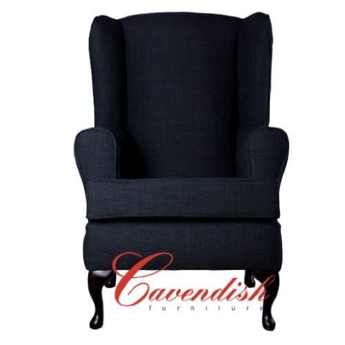 Extra Wide Luxury Orthopedic High Seat Chair In Charcoal Fabric 21" Or 19" Seat Height (21" Seat Height)