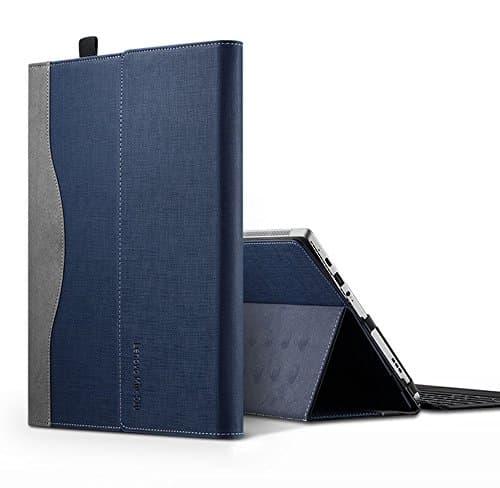 Case Cover Compatible with Lenovo Miix 525/520/510, PU Leather Folio Stand Tablet Case Cover for Lenovo Miix 525/510/520 12.2" 2-in-1 Laptop, Blue