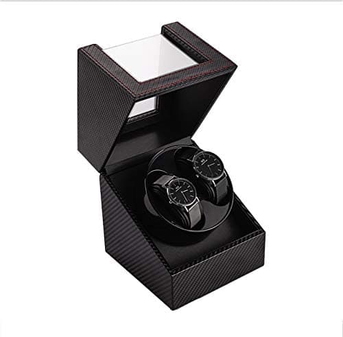 THERESA Single Watch Winders Box for 2 Automatic Watches with Quiet Japanese Motor