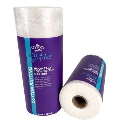 Hoop Easy 100% Cotton Batting 12in x 10yds
