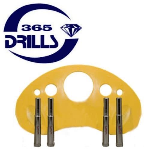 Porsadrill 16mm diamond drill bits for Porcelain (Pack of 2) with anti-slip guide plate