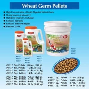 Imperial Garden Products OSI Wheat Germ Pellets Floating Fish Food Large 1lb "Sale Imperial Garden Products - Large Pellets / Sticks"