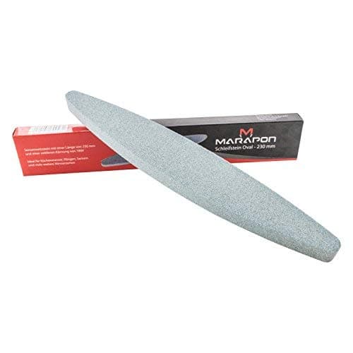 Marapon | Oval Sharpening Stone | 230 mm Grinding Stone | Scythe Sharpening Stone For Knife And Blades
