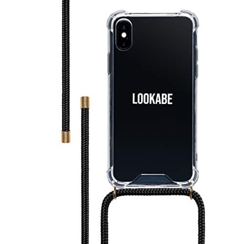 Lookabe – Smartphone Necklace and Case Compatible with iPhone (iPhone X/Xs, Black)