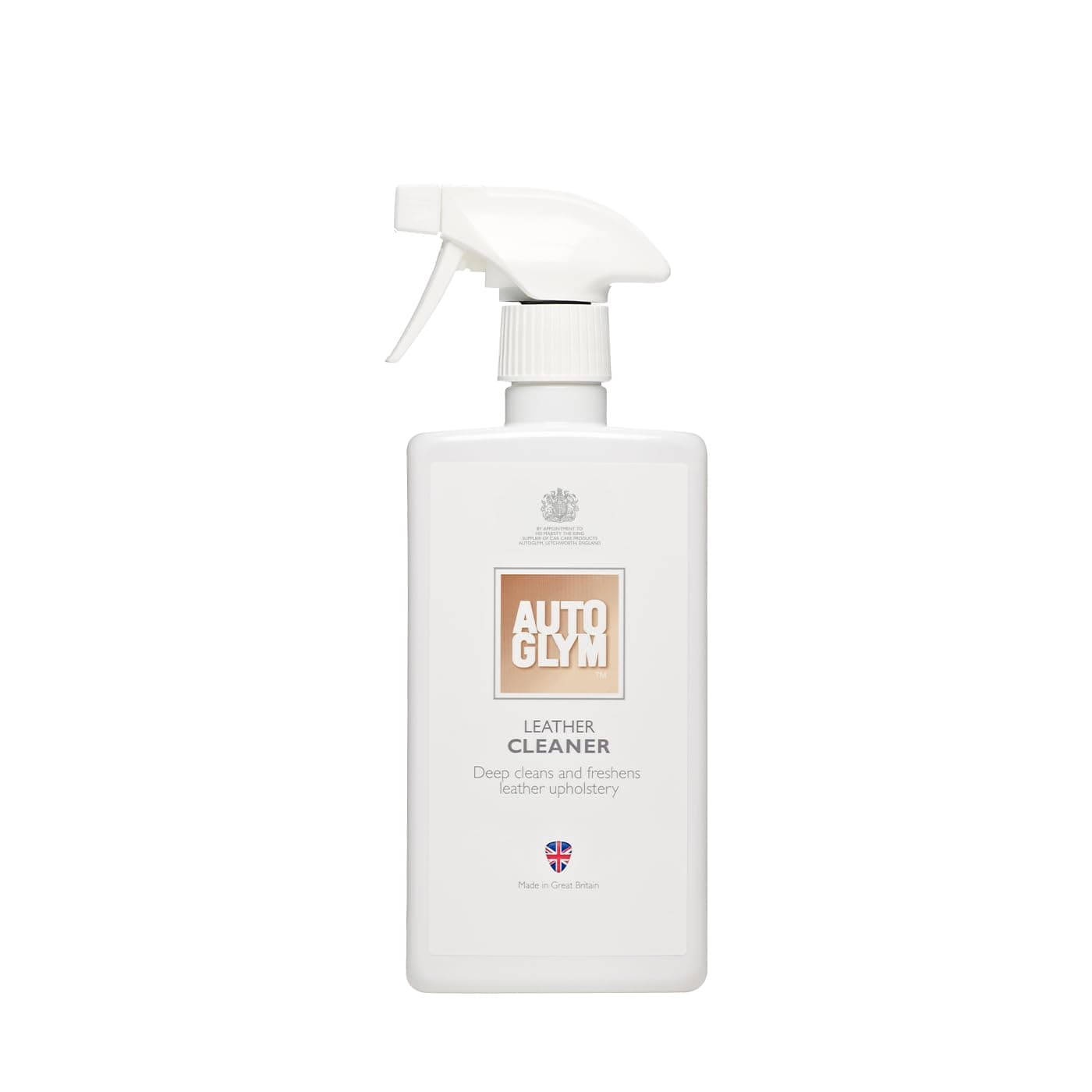 Autoglym Leather Cleaner, 500ml - Car Leather Cleaner Deep Cleans and Freshens Automotive Leather Upholstery, white
