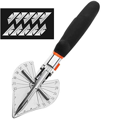 AIRAJ Miter Cutter,45 Degree To 120 Degree Angle Shear Hand Shear,Suitable for Multi Purpose Trunking Shears for Wire Troughs, Plastics, Soft-cut Corners.
