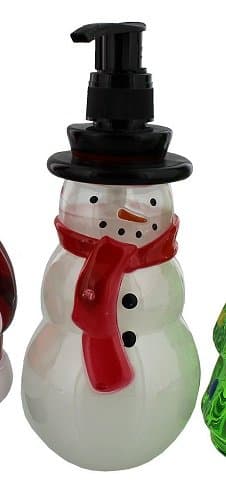 Widdop & Co. Christmas Soap Novelty Die-Cut Hand Soap with Pump (Snowman)