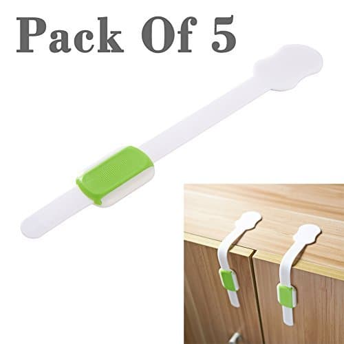 Artec360 Cabinet Safety Locks Strip Adjustable 8.9x1.4 Inches (22.5x3.5 cm)