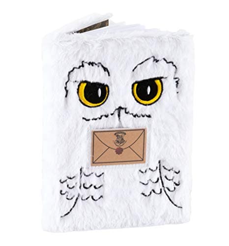 Hedwig A5 Plush Notebook - Hedwig Plush Cover- White Owl - Harry Potter
