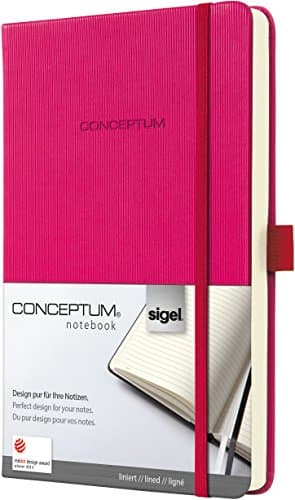 Sigel CO573 Notebook CONCEPTUM, Deep Pink, Hardcover, lined, approx. A5, with numerous features