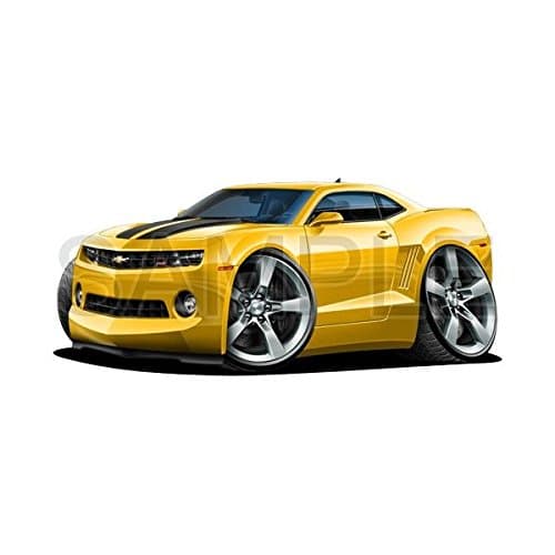 Camaro 2010 Yellow 48 inch Wall Skin Graphic