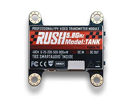 Rush VTX Tank 5.8G 48CH 25mW/200mW/500mW/800mW Switchable 7-25V AV Transmitter RaceBand/LowRace Built-in TBS Smartaudio