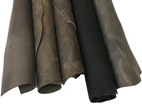 SLC's Assorted Oil Tan Leather Pieces 8-9sqft
