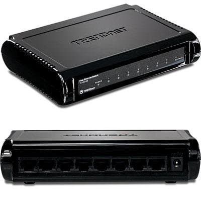 TRENDWARE - TE100-S8 - Switch, 8 Ports, Fast Ethernet, RJ45 x 8, 10Mbps, 100Mbps