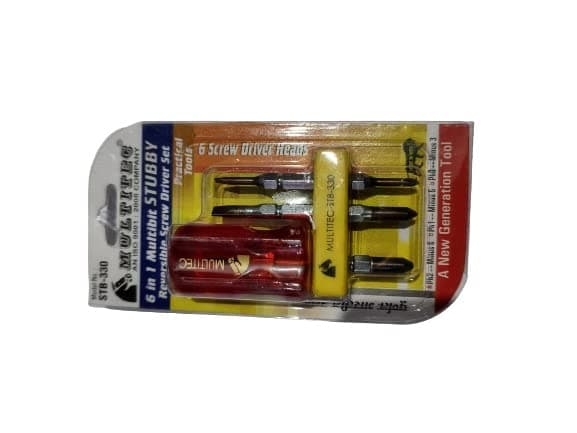 BUZZSAW Multitec Plastic Stubby 2-in-1 Screwdriver Set