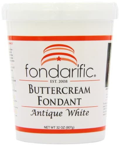 Fondarific Buttercream Antique White Fondant, 2-Pounds