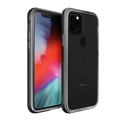 LAUT | EXOFRAME for iPhone 11 Pro Max (Gun Metal) | 2H Anti-Scratch Crystal Clear Hard Back Protection | Lightweight Aluminium Frame