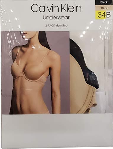 Calvin Klein Underwear Women's 2 Pack Essence T-Shirt Bras