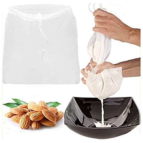 The Amazing Nut Milk Bag /3 Packs Large (12"x10") Strong Reusable Food Grade Cheesecloth|Reusable Strainer for Almond Milk, Oat Milk, Juicing, Yogurt, Cheese Making, Cold Brew Coffee