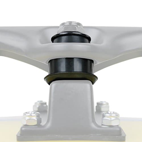 Skateboard Truck Rebuild Kit Bushings Washers Pivot Cups for 2 Trucks (Black)