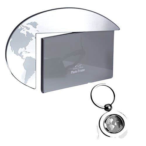 Travel Collection - World Etched Key Chain and Picture Frame