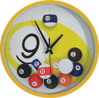 9 Ball Falling Balls Clock