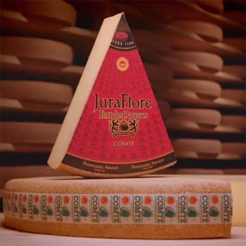 Comte Cheese, Whole Wheel 80 lbs - Authentic French Cheese, Unpasteurized Cow's Milk, Nutty Flavor, Ideal for Gourmet Cooking