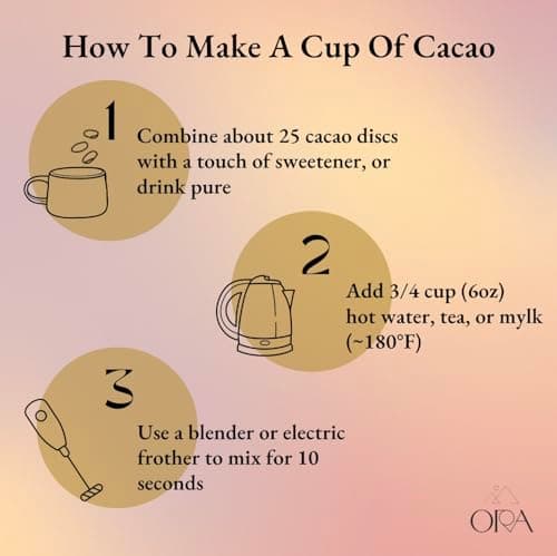 ORA Ceremonial Cacao - Thriving Tanzania - Organic 100% Cacao - Ethical - Regenerative - High Flavanol - Coffee Alternative - Better Energy - Heavy Metals Tested - Unsweetened - 16oz