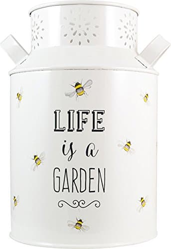 English Tableware Co. Bee Happy Decorative Enamel Steel Churn