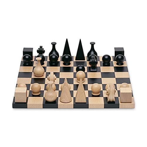 Original Design Wood Chess Set By Man Ray Re-edition of 1920