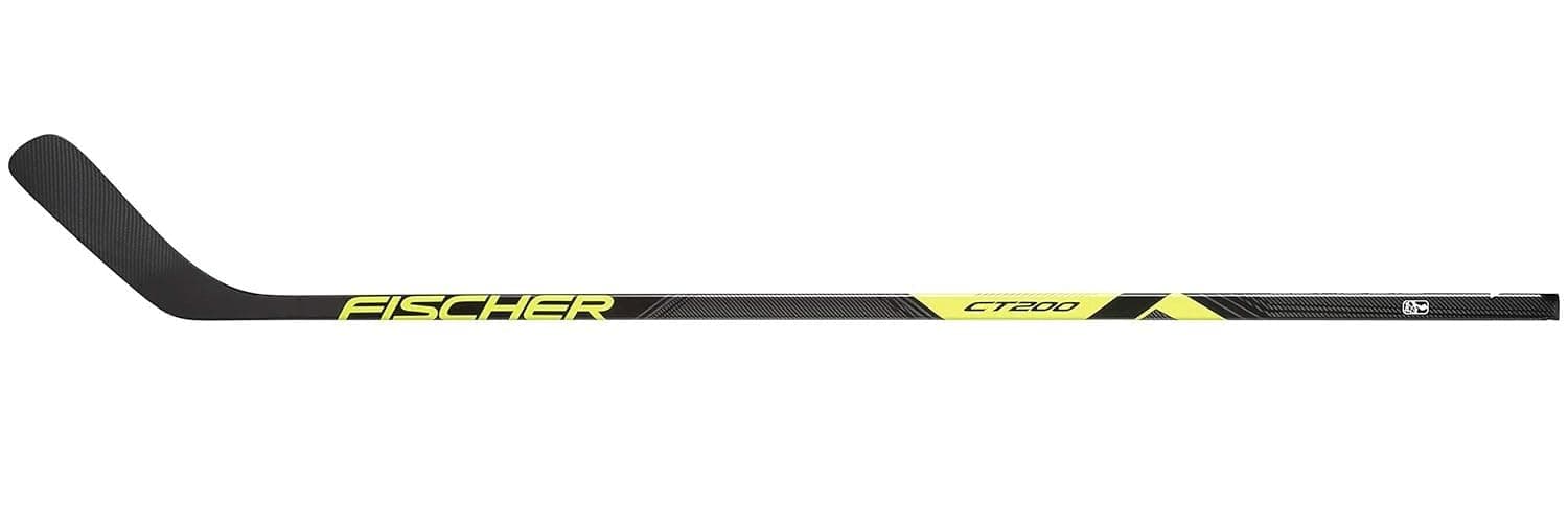 Fischer CT200 SQR 1-Piece Composite Grip SR Adult Hockey Stick - 85 Flex | 60" (R77 (Right-Handed, 77 Curve))