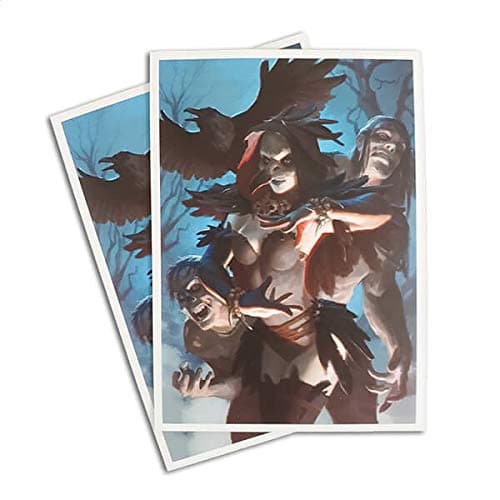Morgan, Raven Necromancer - 100 Matte Card Sleeves (FN2S)