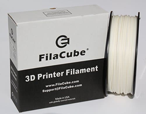 Ivory White (offwhite,creamywhite,Slightly Yellowishwhite) PLA 3D Printer 1.75mm Filament - FilaCube 1kg PLA 2 3D Printing Plastic for Bone, Lithophane, Piano Key, Elephant tusk, Tooth, fang
