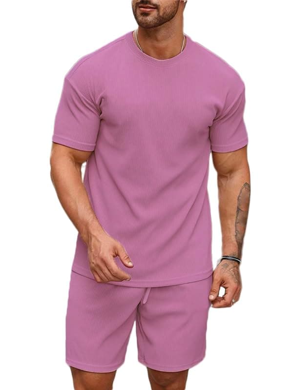 SMOWKLYMen's Pyjama Set || T-Shirt and Shorts Set for Men || Night Wear for Men || Night Suit for Men