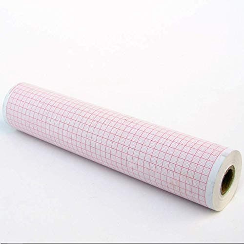4 Rolls 210mm20m ECG Print Paper Thermal Recording Chart Papers for 12-Channel ECG/EKG Electrocardiogram Fit ECG1200G/1200F
