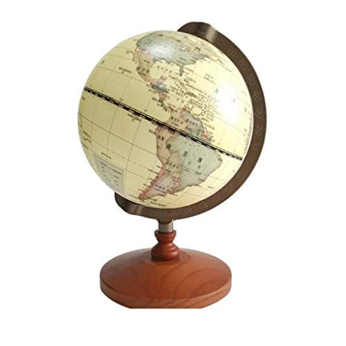 SGOTA Ofoice Illuminated World Globe, 8 Inch Constellation Globe with World Map for Kids Educational Interactive Astronomy & Geographic Map Globe