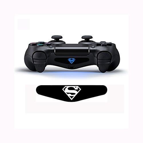 CloudSmart PS4 Controller Light Bar Decals Stickers Qty 2 PS4 Logo - Superman