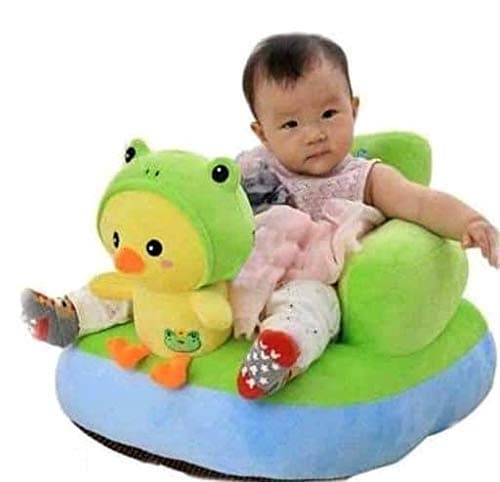 AVSHUB Baby Sofa Seat Chair Chick Shape Baby Soft Plush Cushion Baby Sofa Seat/Rocking Chair for Babies Kids (Green, Standard Size)