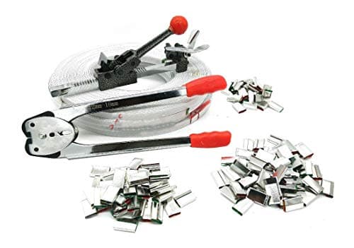 COLIBROX New STRAPPING TOOL KIT Poly 690 ft PStrap 400 sTEEL Seals + Tools