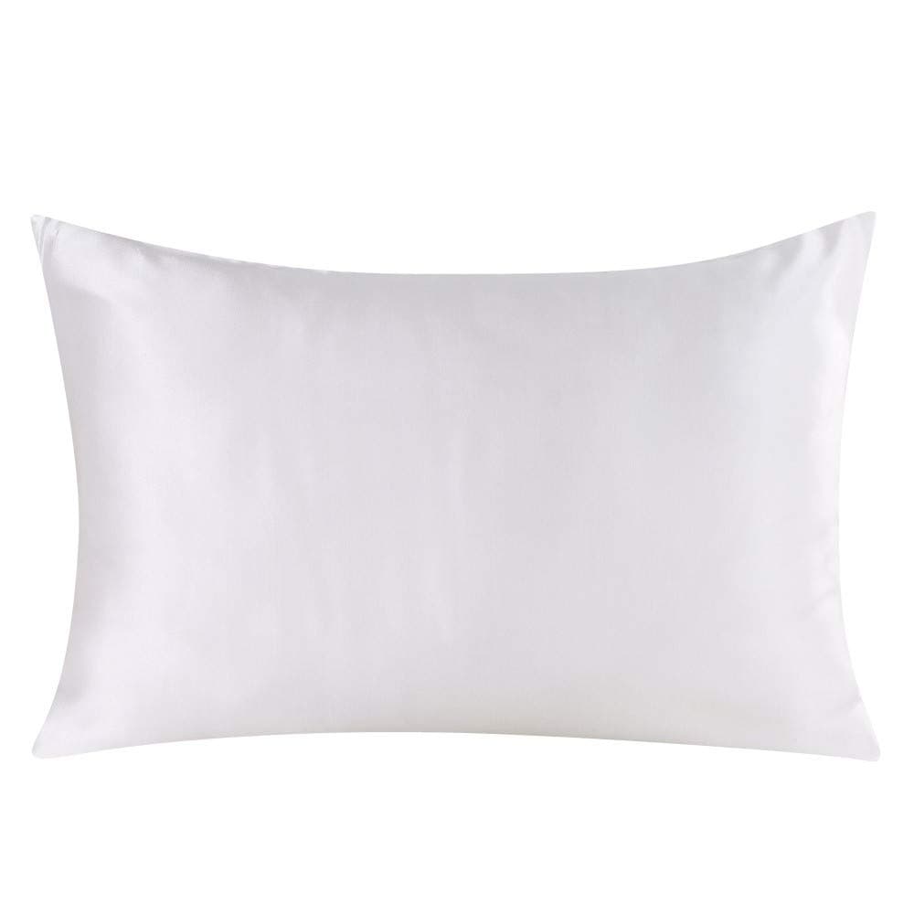 Natural Mulberry Silk Pillowcase for Hair and Skin Standard Size with Hidden Zipper, Ultra Smooth and Soft Breathable Cooling Silk Pillow case, Gifts for Women Men, 1pc (Silver, 20"X 26")