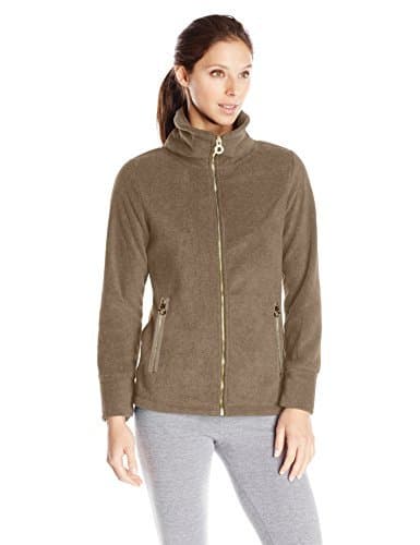 Calvin Klein Performance Women's Polar-Fleece Jacket with Metal Trims